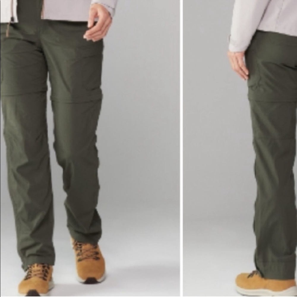 REI Convertible Green Cargo Pants Petite 4